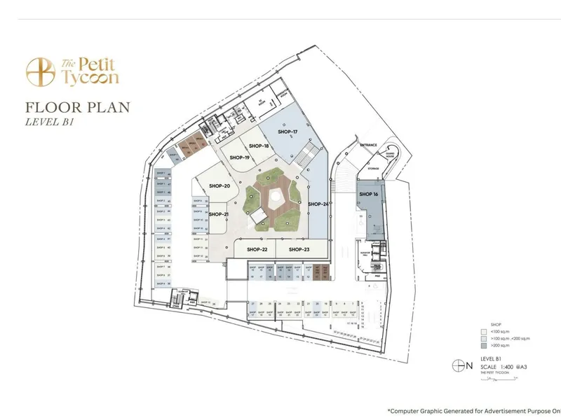 The Petit Tycoon, floor plan