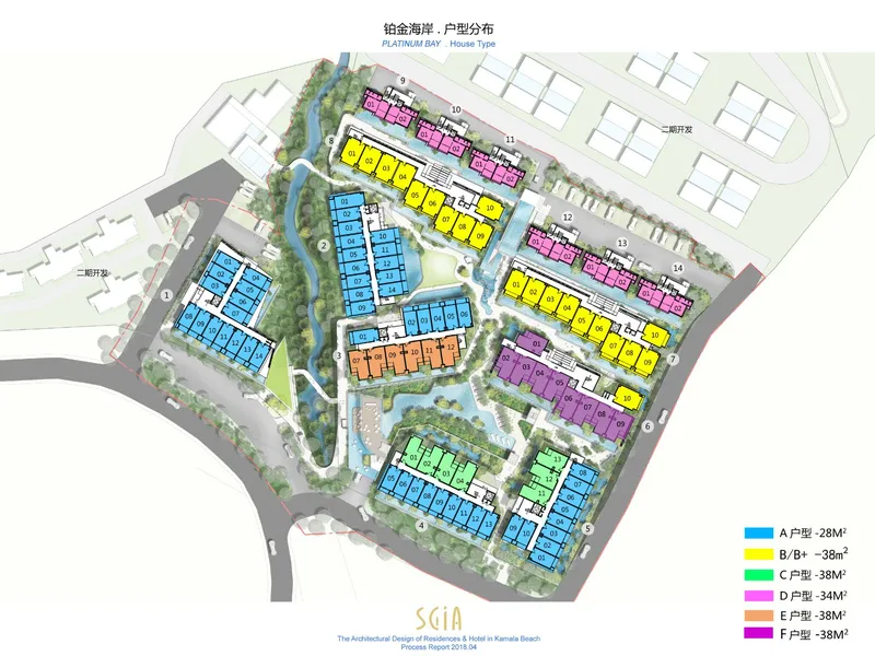 Villa Studio 28 sqm in Platinum Bay (Kamala) · Development floor plan