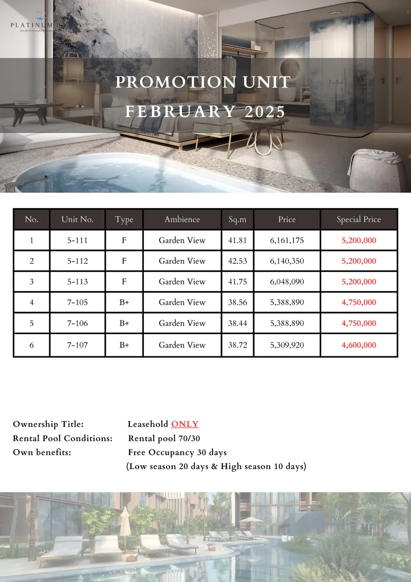 Villa Studio 28 sqm in Platinum Bay (Kamala) · garden