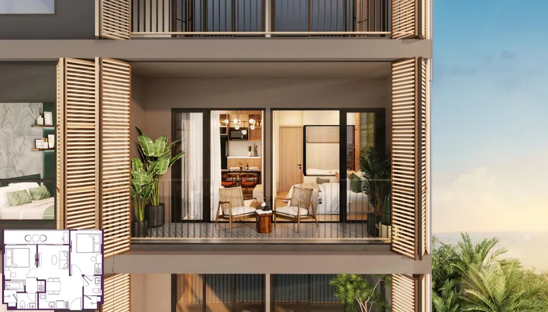 Studio 26 sqm in SO Origin Bangtao (Bang Tao) · bedroom