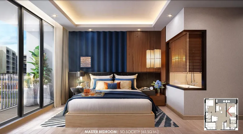 Studio 26 sqm in SO Origin Kata (Kata) · Developer render