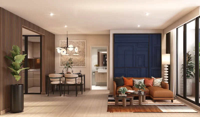 Studio 26 sqm in SO Origin Kata (Kata) · living room