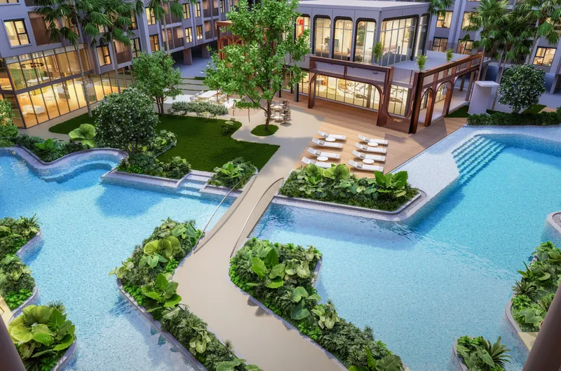 Apartment 1-bedroom 28 sqm in SO Origin Kathu Patong (Kathu) · Developer render
