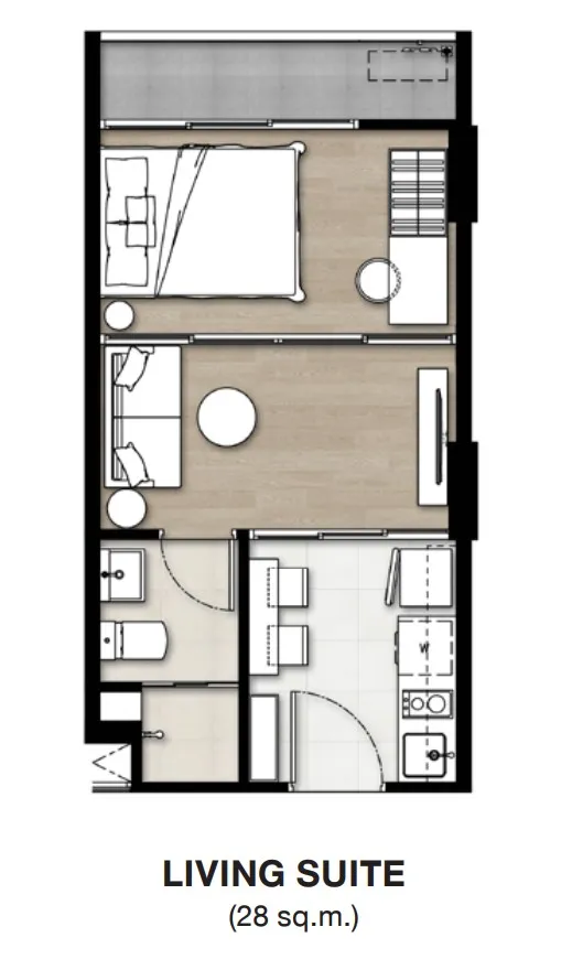 SO Origin Kathu Patong, floor plan: living room