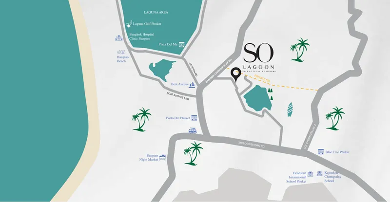 Apartment 1-bedroom 28 sqm in SO Origin Lagoon (Bang Tao) · Development floor plan
