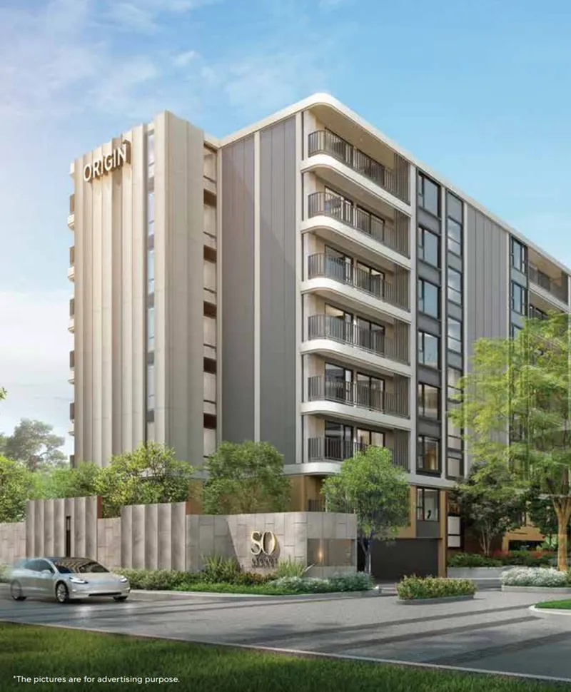 Apartment 1-bedroom 28 sqm in SO Origin Lagoon (Bang Tao) · Developer render