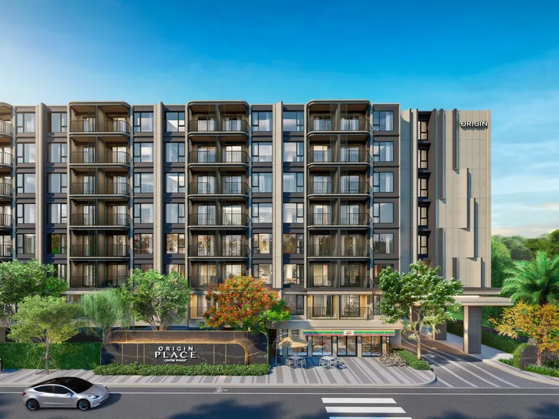 Apartment 1-bedroom 26.7 sqm in Origin PLACE Centre Phuket (Kathu) · Developer render
