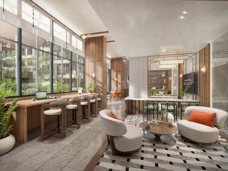 Apartment 1-bedroom 26.7 sqm in Origin PLACE Centre Phuket (Kathu) · Developer render