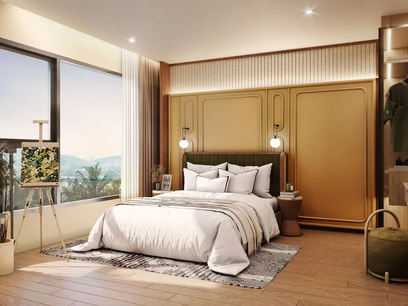 Apartment 1-bedroom 26.7 sqm in Origin PLACE Centre Phuket (Kathu) · Developer render
