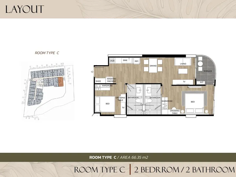 Saint Tropez, floor plan