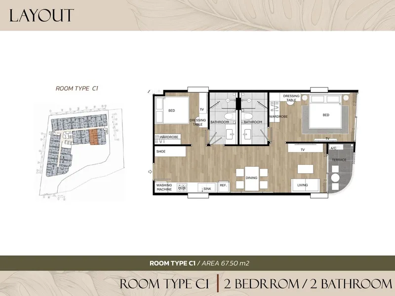 Saint Tropez, floor plan
