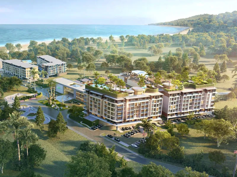 Monolocale 37 m² a Sea Heaven Nai Thon Phuket.Phase 3.1 (Naithon) · Rendering del promotore