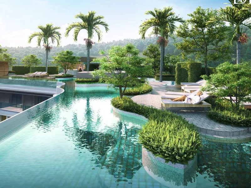 Monolocale 37 m² a Sea Heaven Nai Thon Phuket.Phase 3.1 (Naithon) · Rendering del promotore