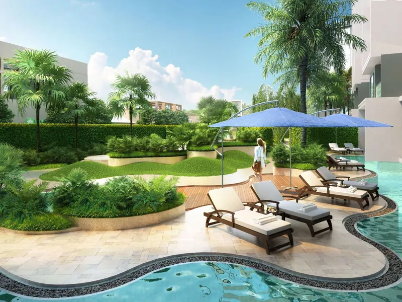 Monolocale 37 m² a Sea Heaven Nai Thon Phuket.Phase 3.1 (Naithon) · Rendering del promotore