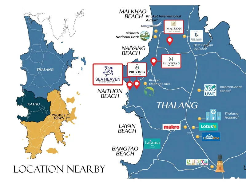 Monolocale 37 m² a Sea Heaven Nai Thon Phuket.Phase 3.1 (Naithon) · Planimetria del complesso