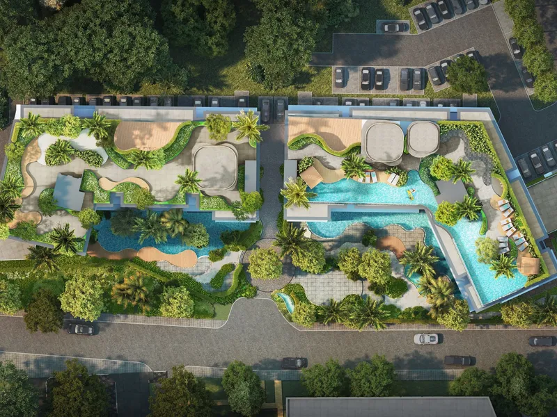 Monolocale 37 m² a Sea Heaven Nai Thon Phuket.Phase 3.1 (Naithon) · vista dall'alto