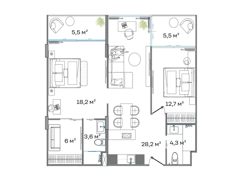 SunHills Lakeside (ex VEGA), floor plan