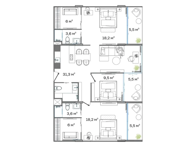 SunHills Lakeside (ex VEGA), floor plan