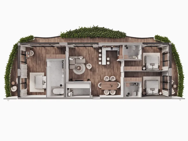 Studio 37 sqm in Sunny Moon (Nai Harn) · photo