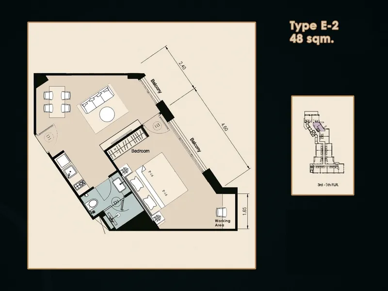 Surin Sands Condominium, floor plan