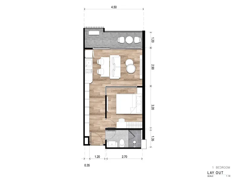 The Balance Kata, floor plan