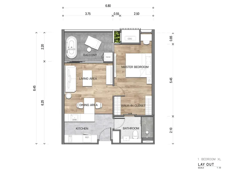 The Balance Kata, floor plan