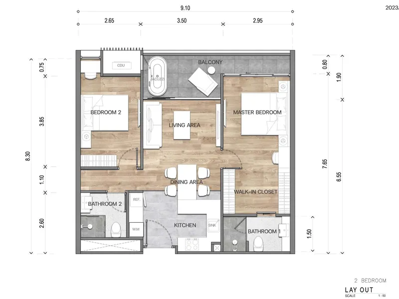 The Balance Kata, floor plan