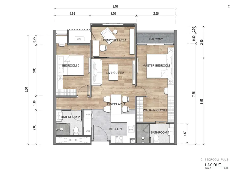 The Balance Kata, floor plan