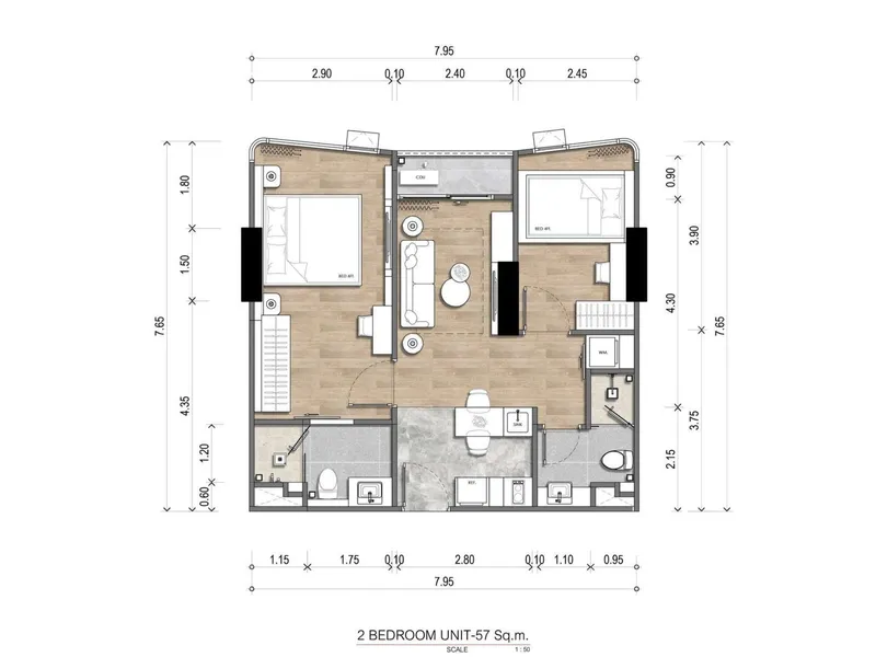 The Balance Patong, floor plan