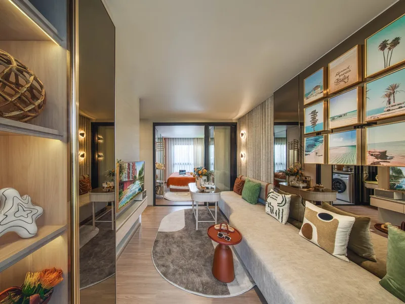 Apartment 1-bedroom 32 sqm in The Base Bukit (Kathu) · living room