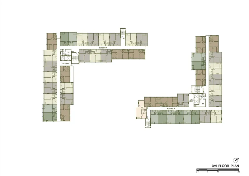 Apartment 1-bedroom 35 sqm in The Base Rise (Kathu) · floor plan