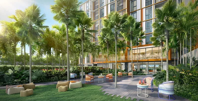 Apartment 1-bedroom 35 sqm in The Base Rise (Kathu) · Developer render