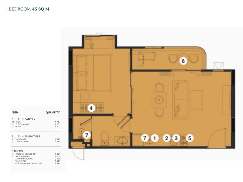 The Title Adora, floor plan