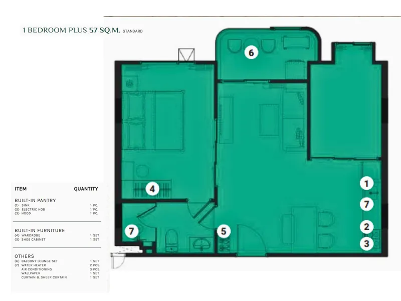 The Title Adora, floor plan