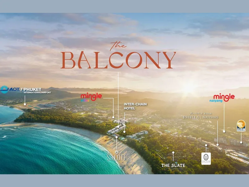 Apartment 1-bedroom 45 sqm in The Title Balcony (Nai Yang) · Development floor plan