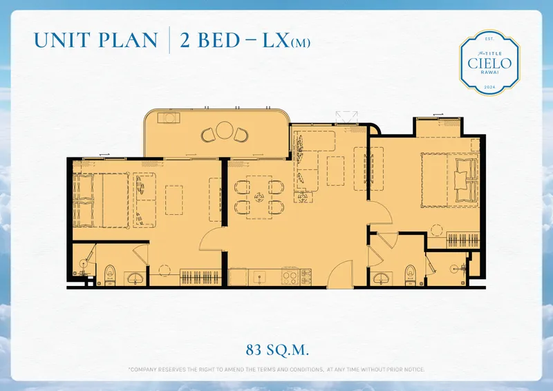 The Title Cielo, floor plan