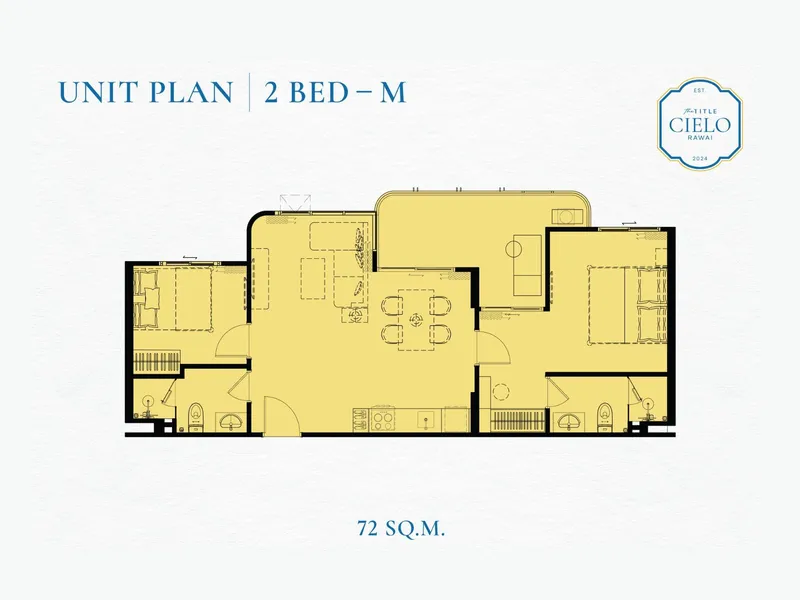 Apartment 1-bedroom 56 sqm in The Title Cielo (Rawai) · bedroom
