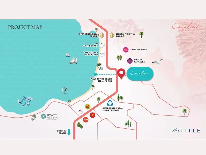 Apartment 1-bedroom 46 sqm in The Title Coralina Kamala (Kamala) · Development floor plan