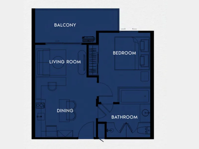 The Title Heritage, floor plan: bedroom