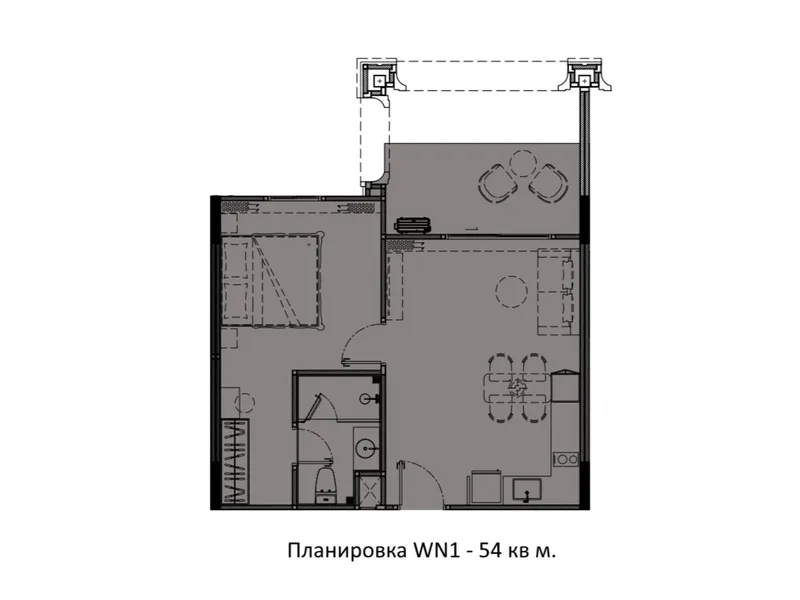 Apartment 1-bedroom 50 sqm in The Title Legendary (Bang Tao) · bedroom