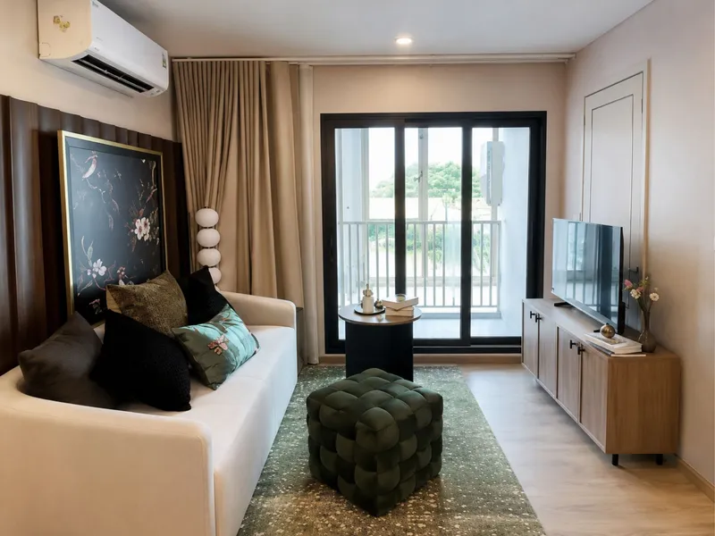 Apartment 1-bedroom 32 sqm in The Title Olive (Nai Yang) · bedroom
