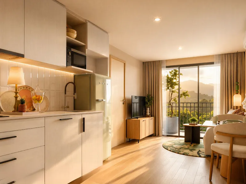 Apartment 1-bedroom 32 sqm in The Title Olive (Nai Yang) · interior