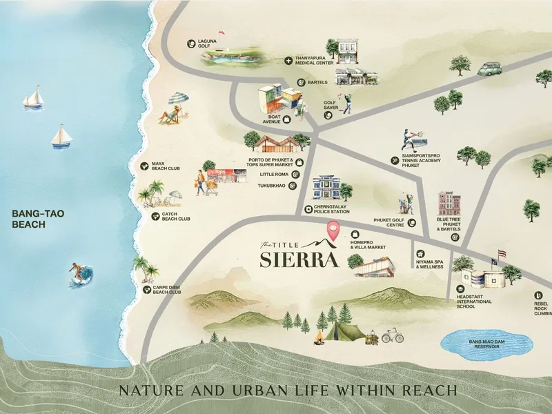 Apartment 1-bedroom 28 sqm in The Title Sierra (Bang Tao) · Development floor plan