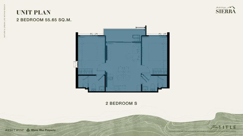 Apartment 1-bedroom 28 sqm in The Title Sierra (Bang Tao) · Development floor plan