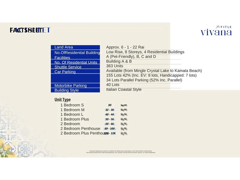 The Title Vivana, floor plan