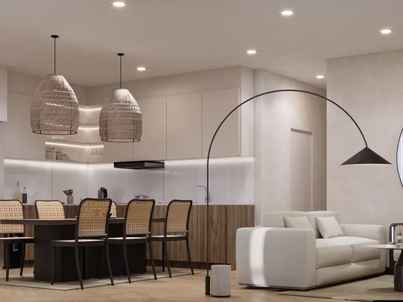 Studio 27 sqm in The Zero Bang Tao (Bang Tao) · living room