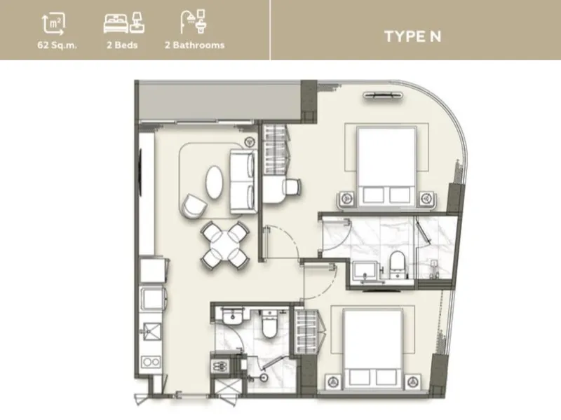 VIBE Residence, floor plan