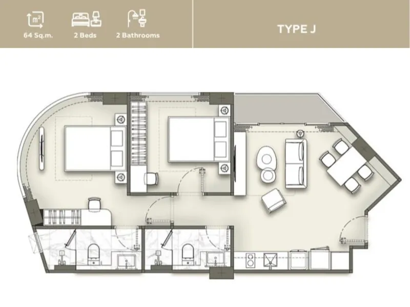 VIBE Residence, floor plan