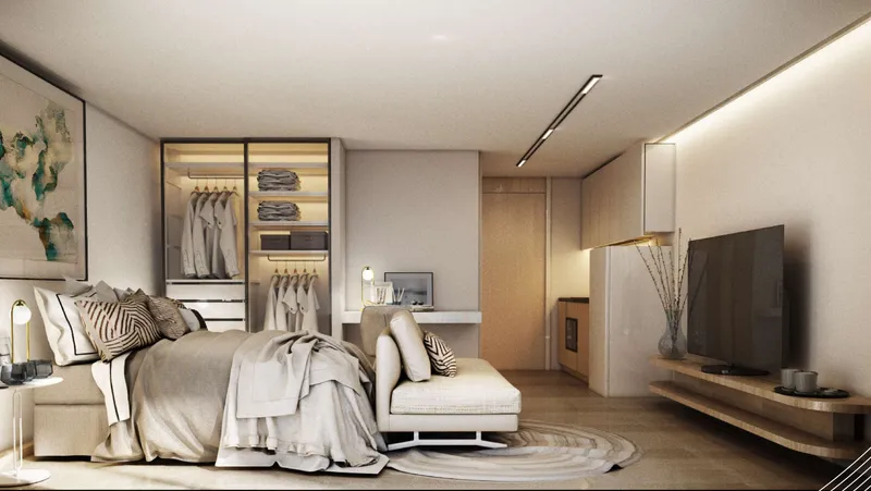 Apartment 1-bedroom 45 sqm in VIP Space Odyssey (Rawai) · Developer render
