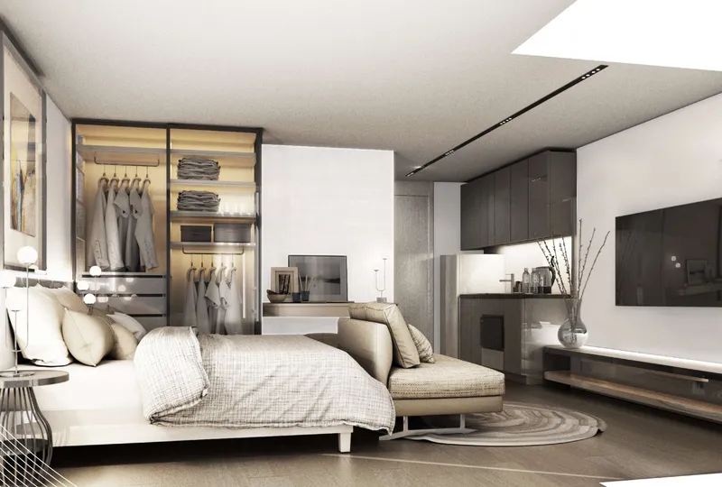 Apartment 1-bedroom 45 sqm in VIP Space Odyssey (Rawai) · Developer render